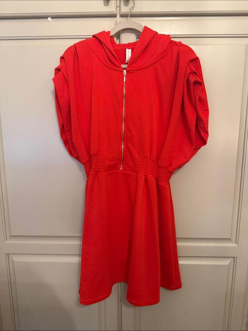 Hooded Zip-Front Dress